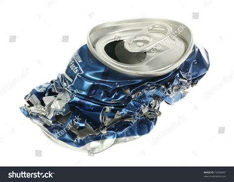 Crushed Soda Can. Stock Photo 72459607 : Shutterstock