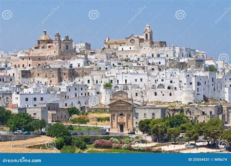 Panoramic View Of Ostuni. Puglia. Italy. Stock Image - Image: 25554531