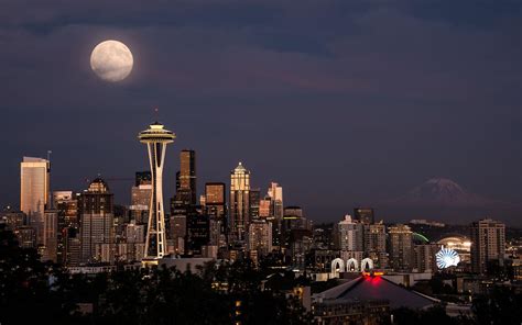 Seattle Night Wallpapers - Top Free Seattle Night Backgrounds ...