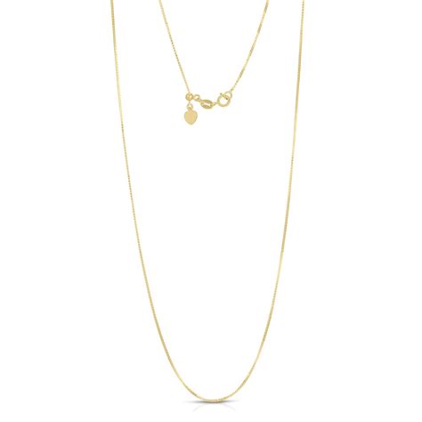 Gold Box Chain Necklace Chain Box Chain Gold 14k Solid Gold - Etsy