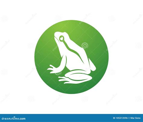 Green Frog Symbols Logo and Template Stock Vector - Illustration of leaves, frog: 105313596