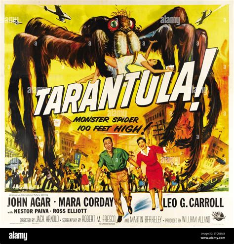 Tarantula (Universal International, 1955) Giant Spider Strikes - sci-fi, terror, horror ...