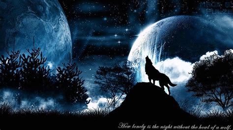 Wolf Howling At The Red Moon Wallpapers - www.Wolf-Wallpapers.pro