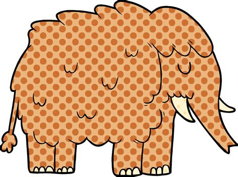 vector cartoon mammoth 12357392 Vector Art at Vecteezy