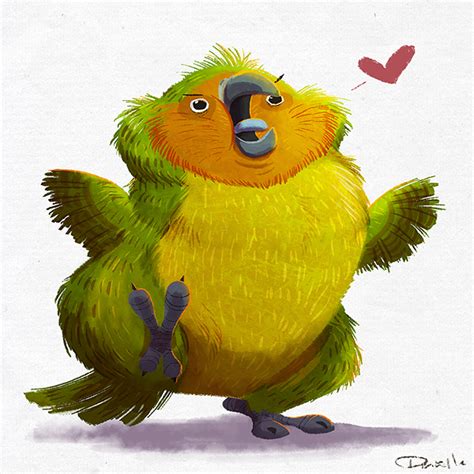 Kakapo love on Behance