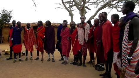 masai dance in a Maasai village