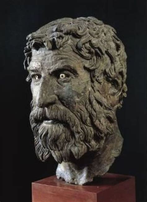 Bronze Hellenistic Head - discovered in a shipwreck near the island of Antikythera. Giclee ...