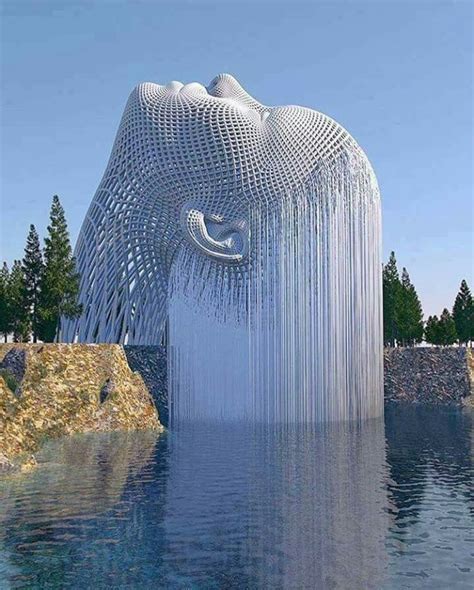 Water Sculpture | Cool artwork, Street art, Land art