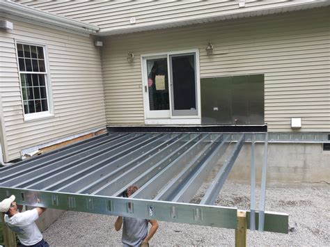 Metal Deck On Wood Joists | Building a deck frame, Building a deck, Steel deck