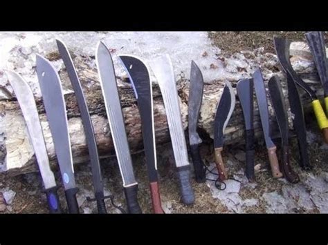 Machetes 3: Types of Machete - YouTube