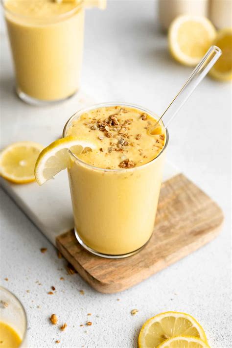 Lemon Pineapple Protein Smoothie - Eat With Clarity