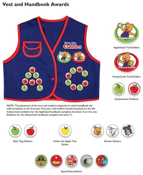 Awana Vest, Handbook and Awards - Awana Cubbies