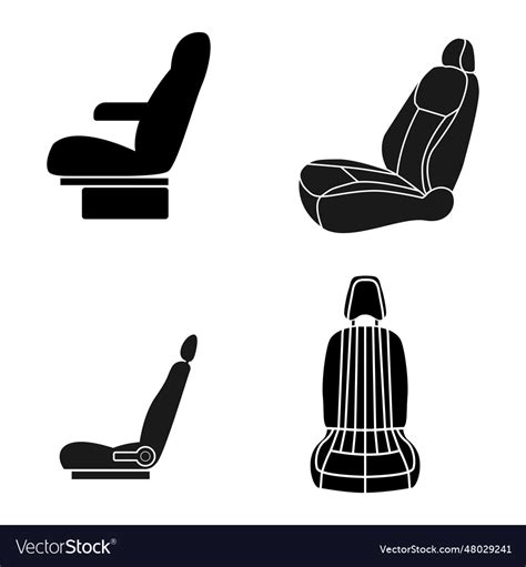 Car seat icon Royalty Free Vector Image - VectorStock