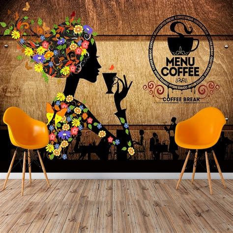 Cafe Menu Wall Mural Coffe Wallpaper - Etsy New Zealand