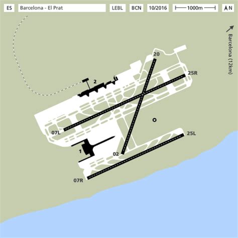 Barcelona El Prat Airport Diagram (cc) R. Aehnelt via Wikimedia ...