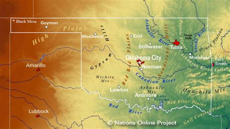 Mountains In Oklahoma Map – Interactive Map