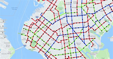 Brooklyn Bus Network Redesign Map