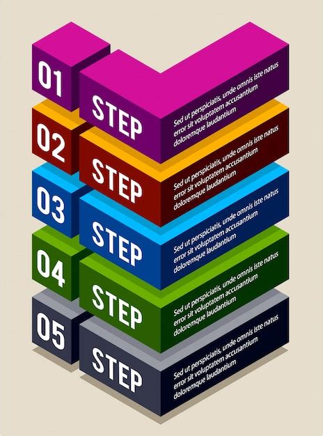 Free Vector | Infographic design with steps