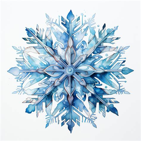 Premium AI Image | Watercolor Winter Snowflakes Holiday Art Graphic Designs for Cardmaking and ...