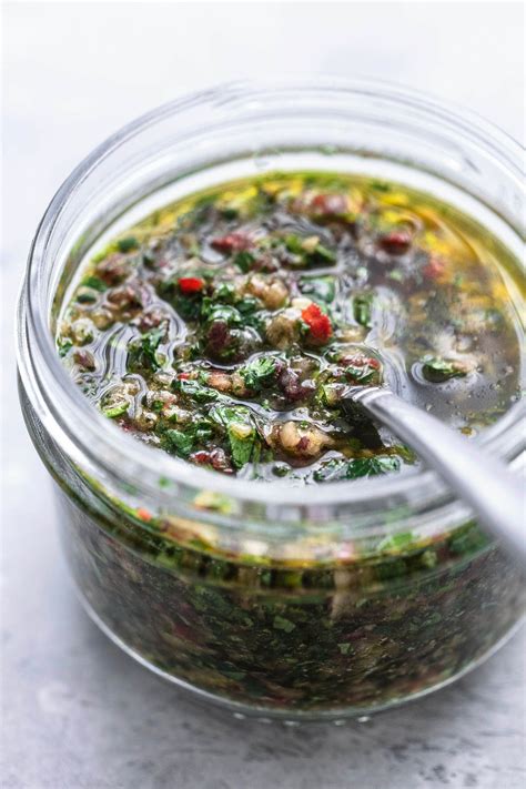 Argentinian Chimichurri Recipe easy and delicious! | lecremedelacrumb.com | Chimichurri recipe ...