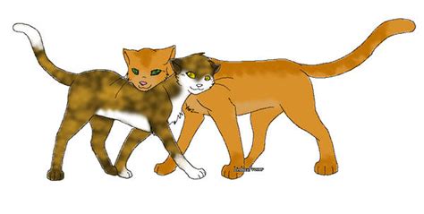 Firestar and Spottedleaf by Nightyblaze on DeviantArt