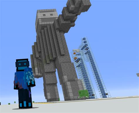 A statue i build of my skin : r/Minecraftbuilds