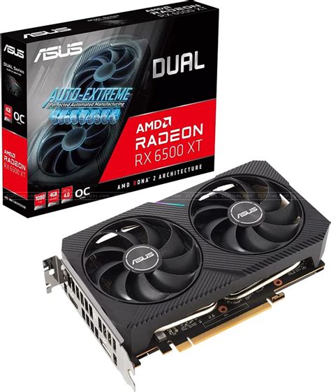 سعر اسوس dual راديون rx 6500 xt oc edition 4gb gddr6 فى مصر | EGPrices