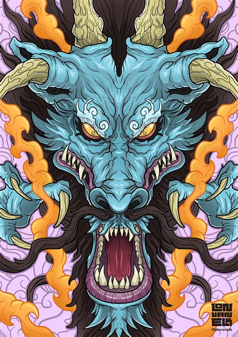 OC] Kaido, Dragon Form by me : OnePiece, kaido one piece HD phone wallpaper | Pxfuel