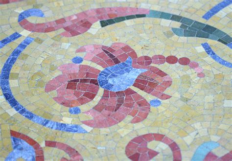 File:Mosaic tile floor of the Milwaukee Public Library - flower.jpg - Wikipedia, the free ...