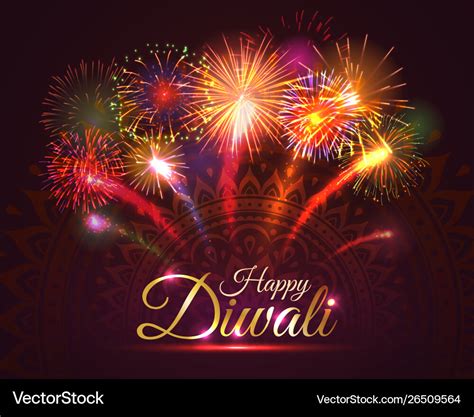 Happy diwali greeting card design Royalty Free Vector Image