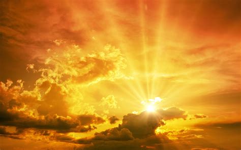 Download Sunbeam Sun Cloud Sunset Sunrise Nature Sky HD Wallpaper