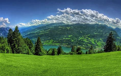 Swiss Alps In Summer Landscape, swiss landscape HD wallpaper | Pxfuel