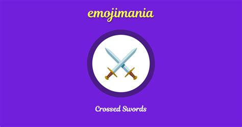 ⚔ Crossed Swords emoji Copy & Paste - Emojimania