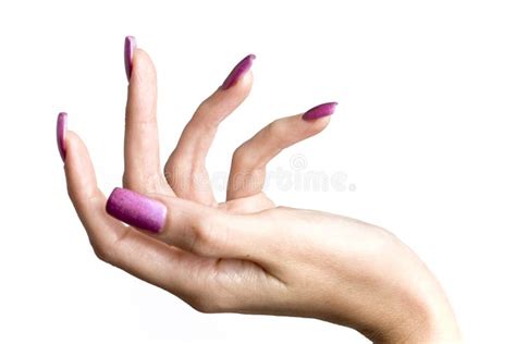 Hand With Long Acrylic Nails Stock Image - Image of good, healthy: 1777579