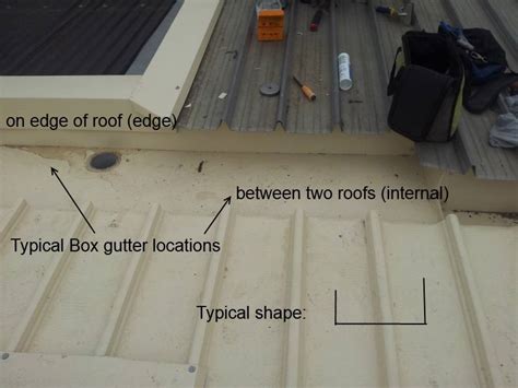 What is a box gutter and why is it prone to leakage problems?