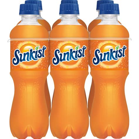 Sunkist Orange Soda Pop, 16 Fl Oz, 6 Pack Bottles - Walmart.com