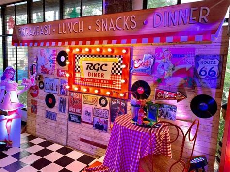 Diners Retro Night Party - Birthday Party Ideas for Kids | Retro party ...