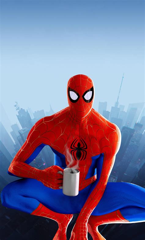 1280x2120 Peter Parker In SpiderMan Into The Spider Verse Movie Poster 5k iPhone 6+ HD 4k ...