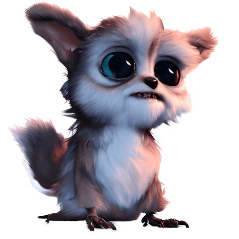 Fluffy Cute Gizmo from Gremlins Movie · Creative Fabrica