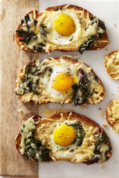 Best Chard and Gruyère Eggs in the Hole Recipe - How to Make Chard and Gruyère Eggs in the Hole