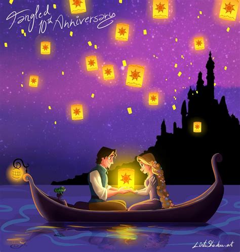 Lintushadow Art — Happy Tangled 10th Anniversary day!!! Lanterns ...