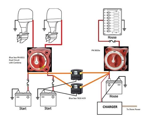 3 Battery Boat Wiring Diagram - Printable Form, Templates and Letter