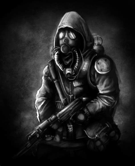 Gas Masked Soldier Concept (WIP) by CyanideExpress on DeviantArt