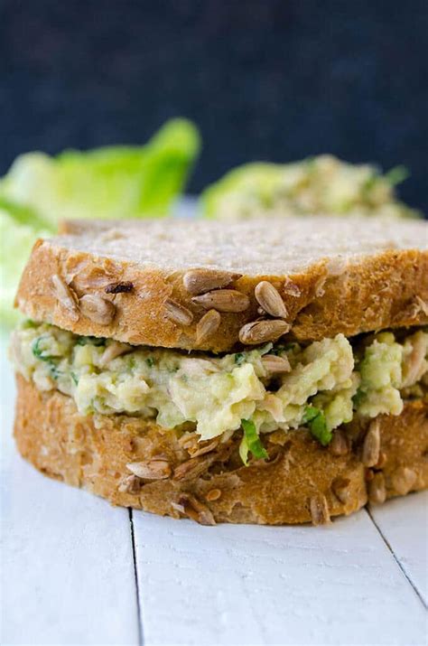 Creamy Avocado Tuna Sandwich - Give Recipe