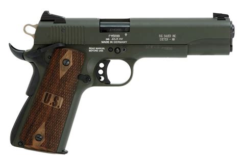 Sig Sauer 1911-22 Olive Drab Green 22LR Rimfire Pistol | Sportsman's ...