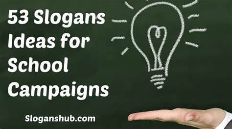 Slogans Ideas for School Campaigns #Slogans #Taglines # ...