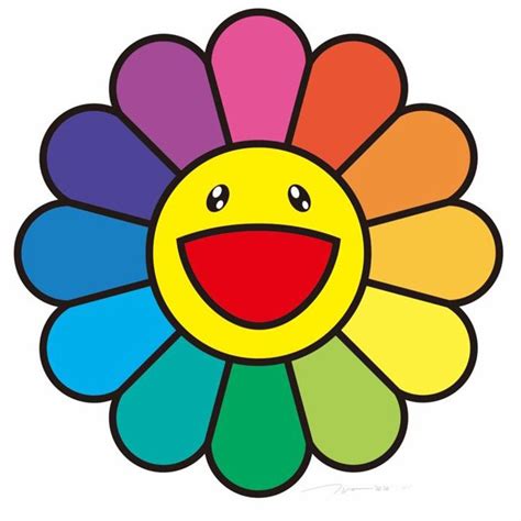 Smile On, Rainbow Flower!! by Takashi Murakami | Printed Editions