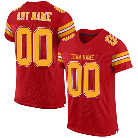 Custom Red Football Jerseys For Men&Women&Youth – Fiitg