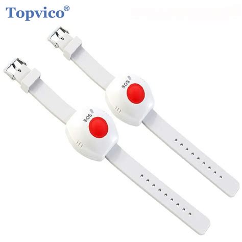 Topvico 2pcs Panic Button RF 433mhz SOS Emergency Button Elderly Alarm ...