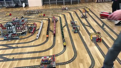 !!!MEGA!!! LEGO CITY TRAIN TRACK LAYOUT TIMELAPSE - YouTube